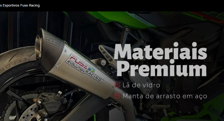 FUSE RACING ESCAPAMENTOS ESPORTIVOS PARA MOTOS